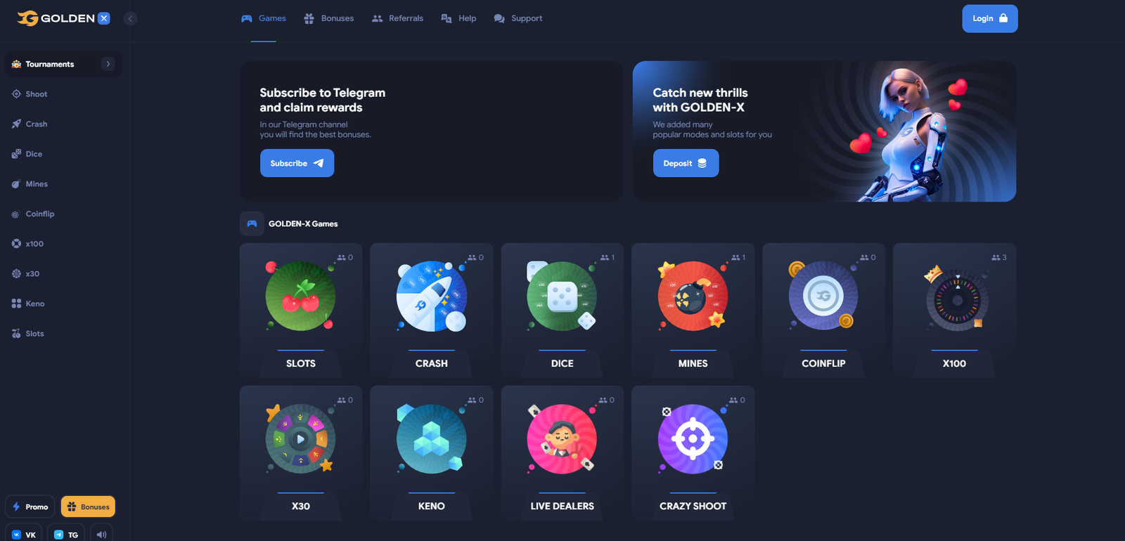Casino Dashboard Preview 1